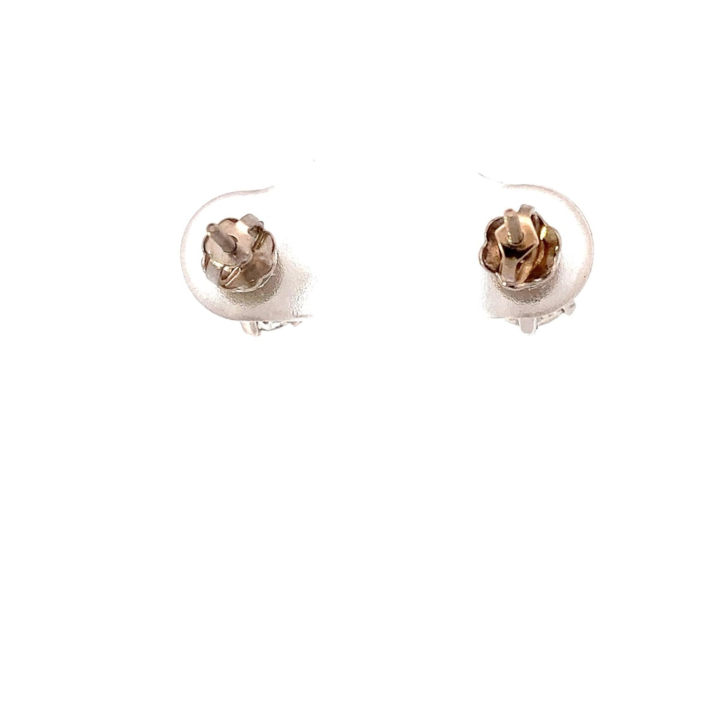 Pendientes Solitarios de Diamantes de Oro Blanco 14K - 1.30ct