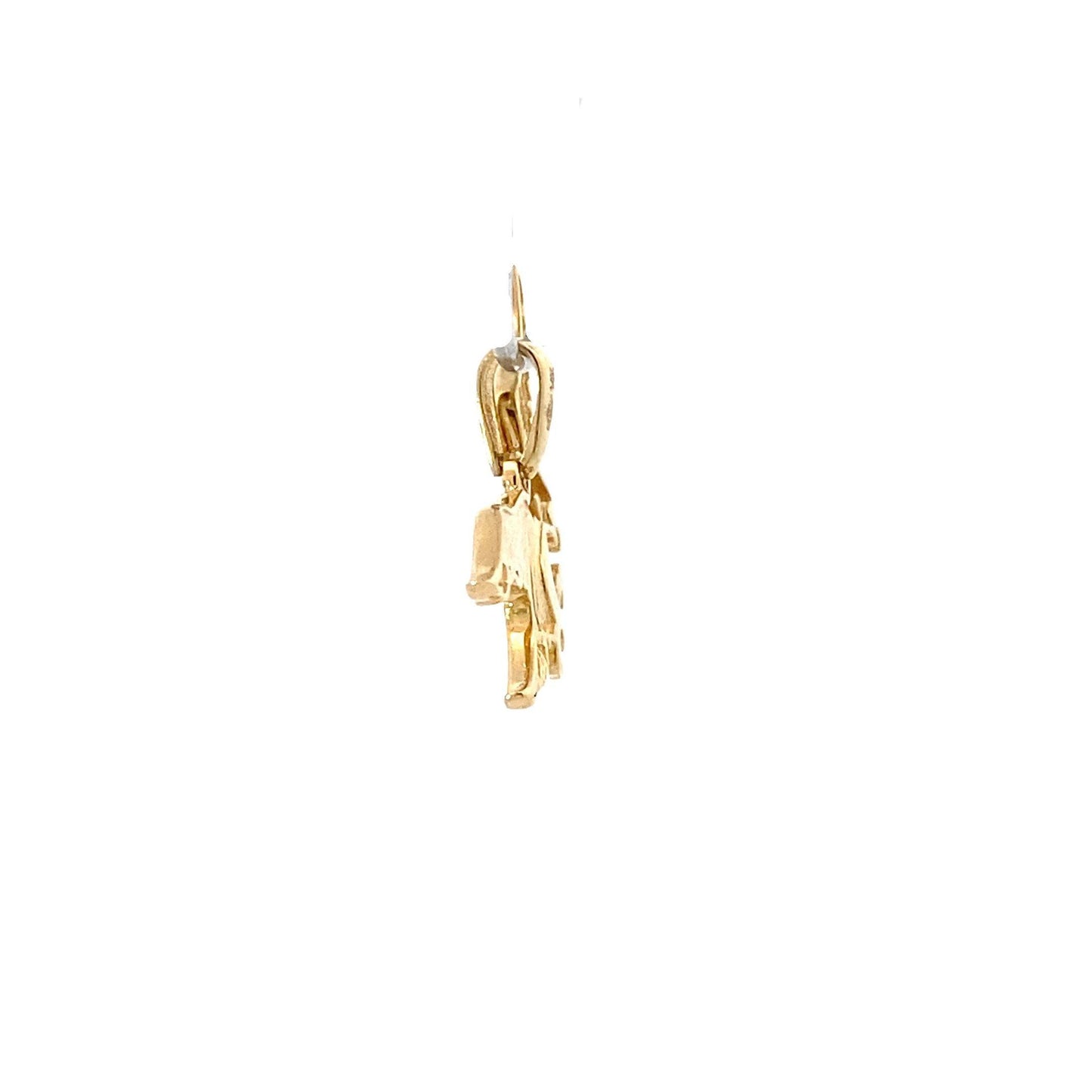 New 14K Yellow Gold Eagle Pendant