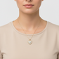 14K Yellow & White Gold Diamond Heart Pendant - 0.19ct