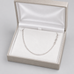 New 10K White Gold 10" Cable Link Anklet