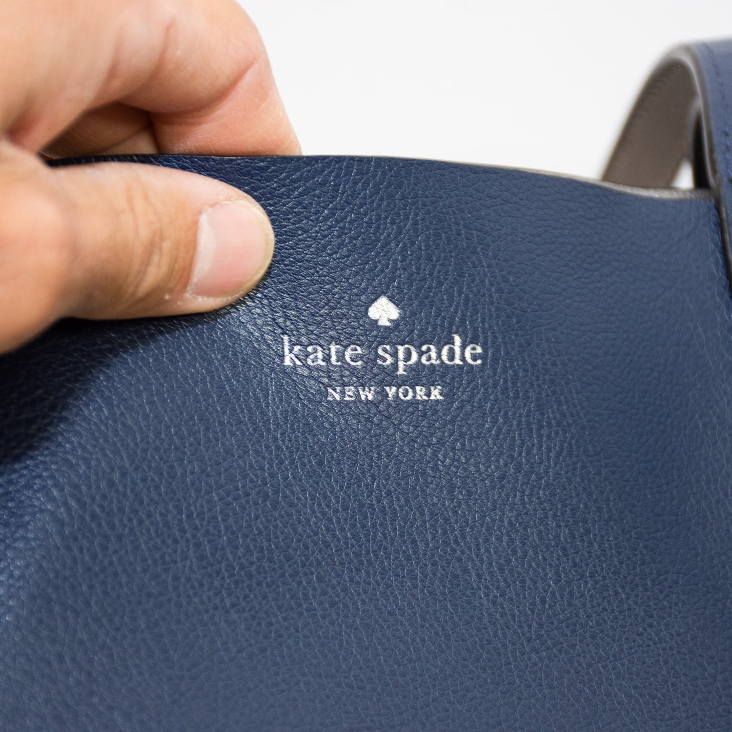 Kate Spade Silver Blue Reversible Tote