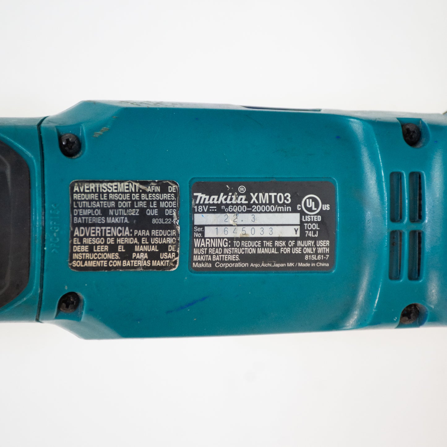 Makita XMT03 Muilti Tool And Cut Off Tool Set