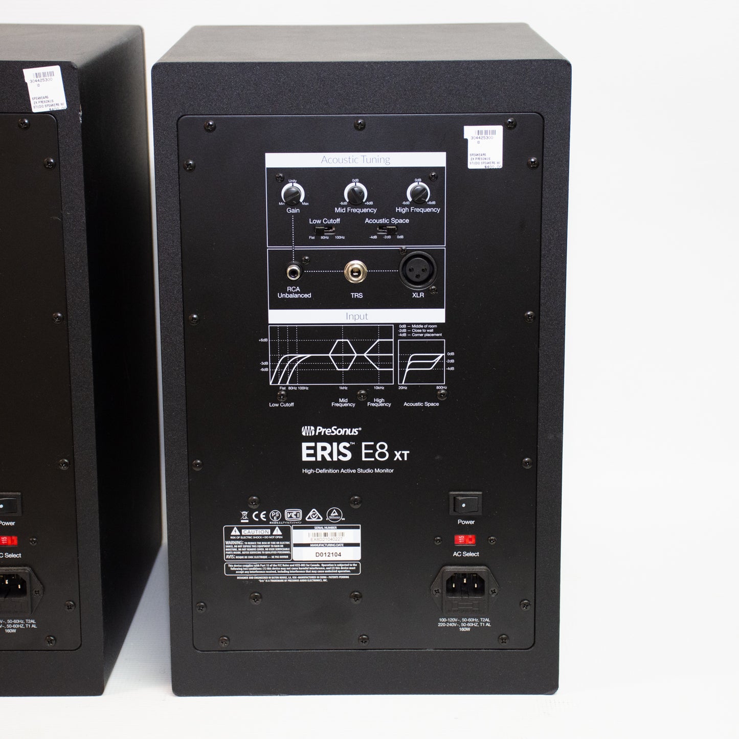 Personus ERISE8XT Studio Speakers - Pair