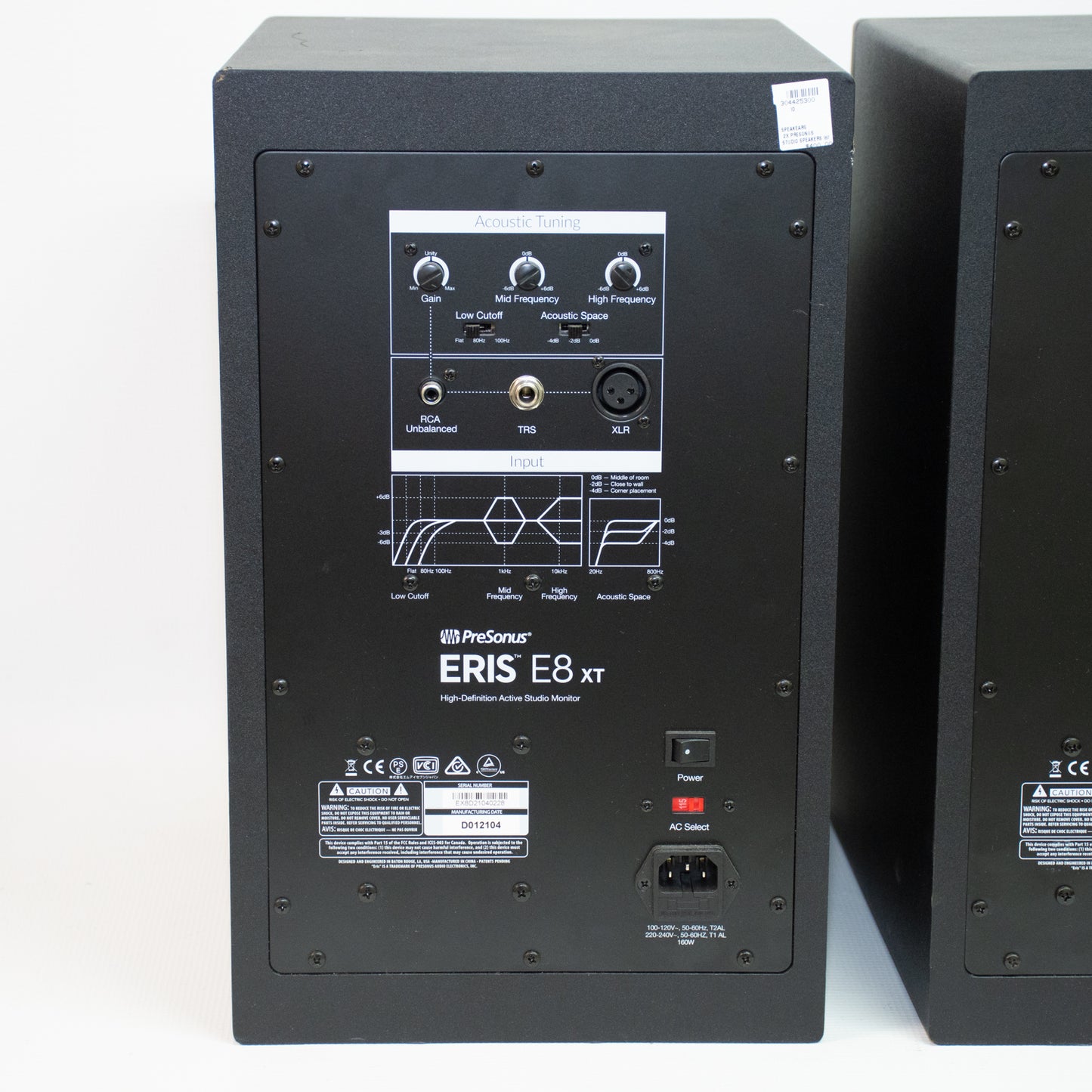 Personus ERISE8XT Studio Speakers - Pair