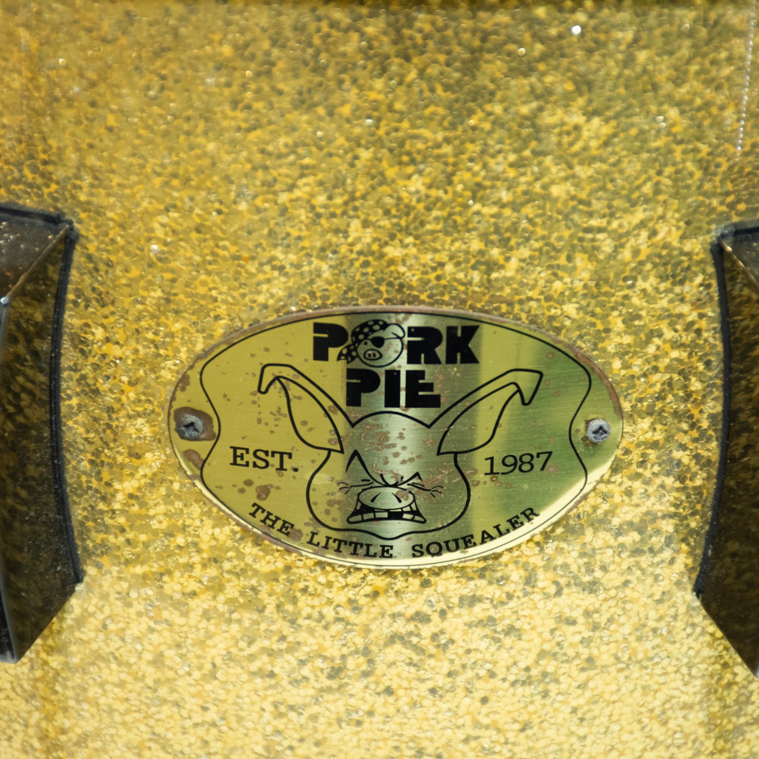 Porkpie The Little Squeler Gold Sparkle Snare Drum