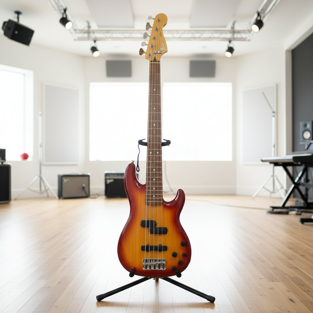 Fender Deluxe Zone 2006 5-String Sunburst Bass Guitar