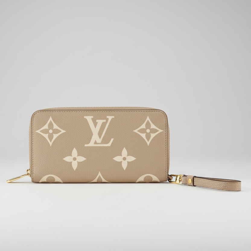 Louis Vuitton M69794 Giant Zippy Cream Wallet