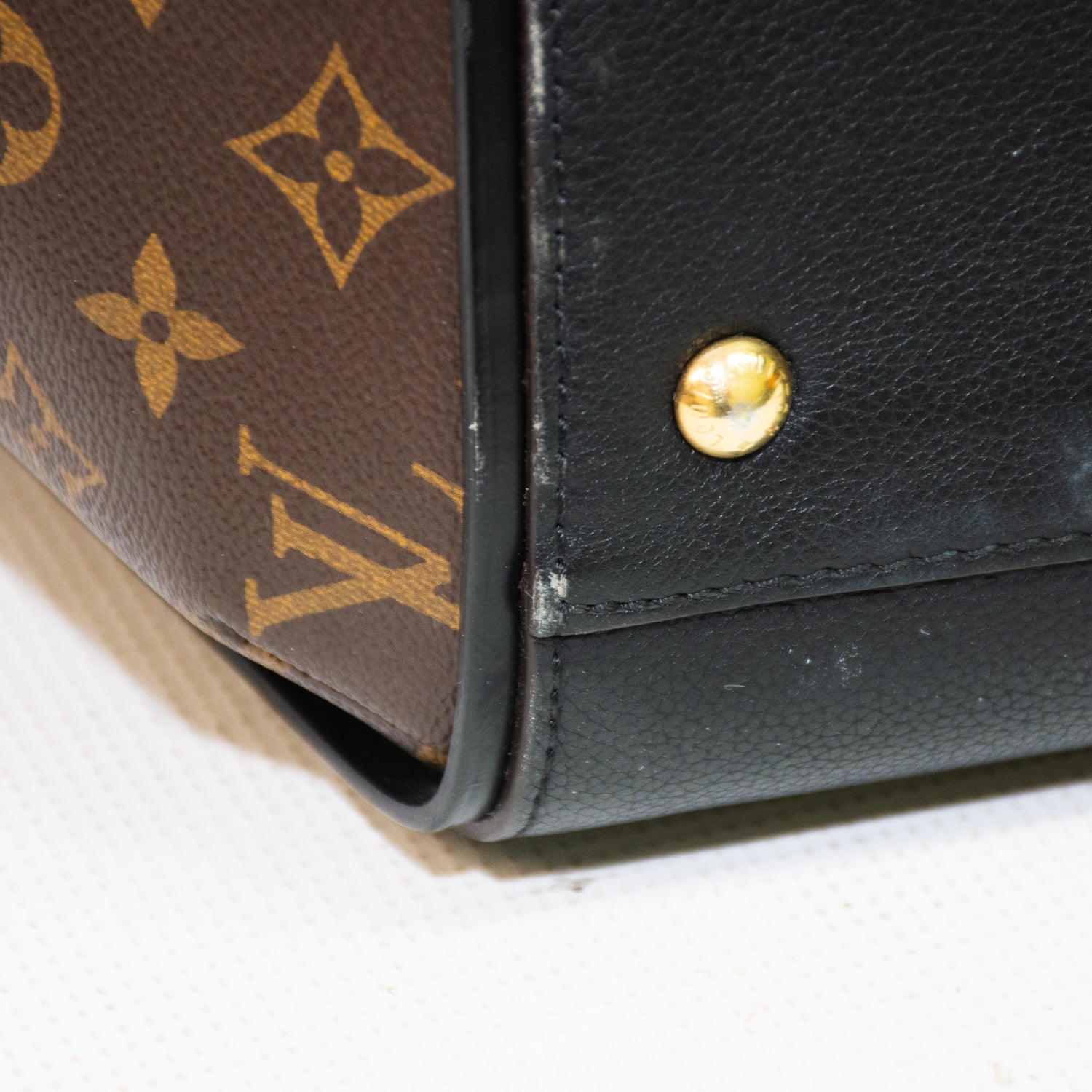 Louis Vuitton Kimono MM Brown/Black Canvas Purse