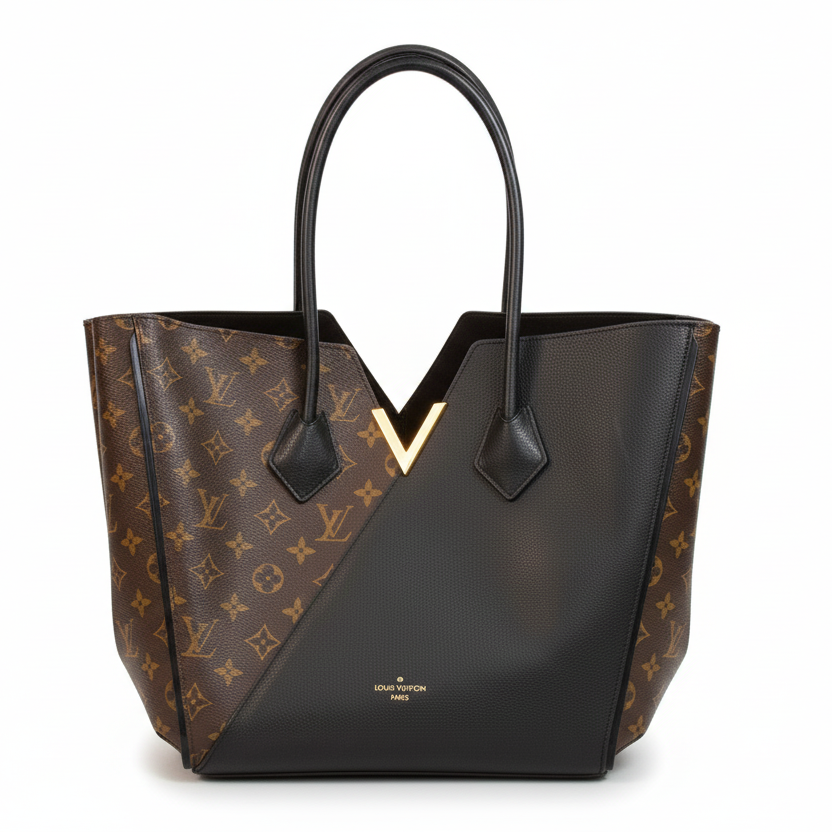 Louis Vuitton Kimono MM Brown/Black Canvas Purse