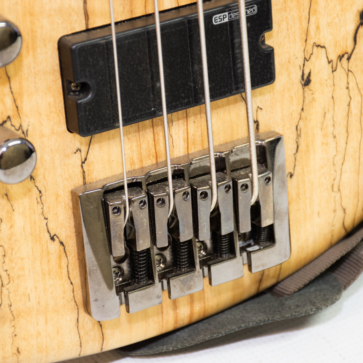 ESP LTD B-204SM Natural Satin Left-Handed Bass Guitar