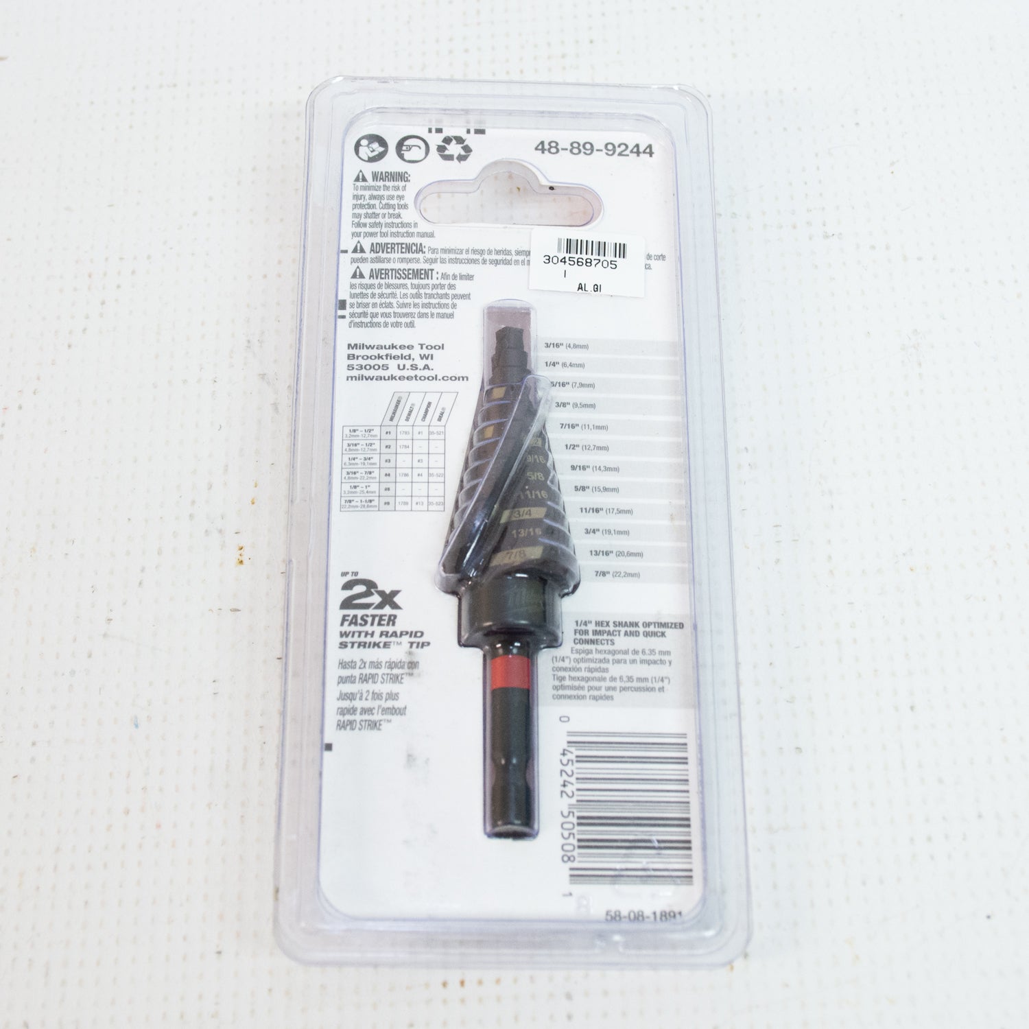 Milwaukee 48-89-9244 Impact Step Drill Bit