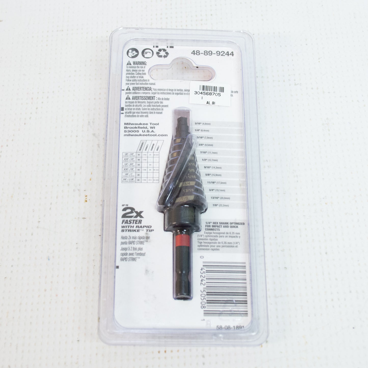 Milwaukee 48-89-9244 Impact Step Drill Bit