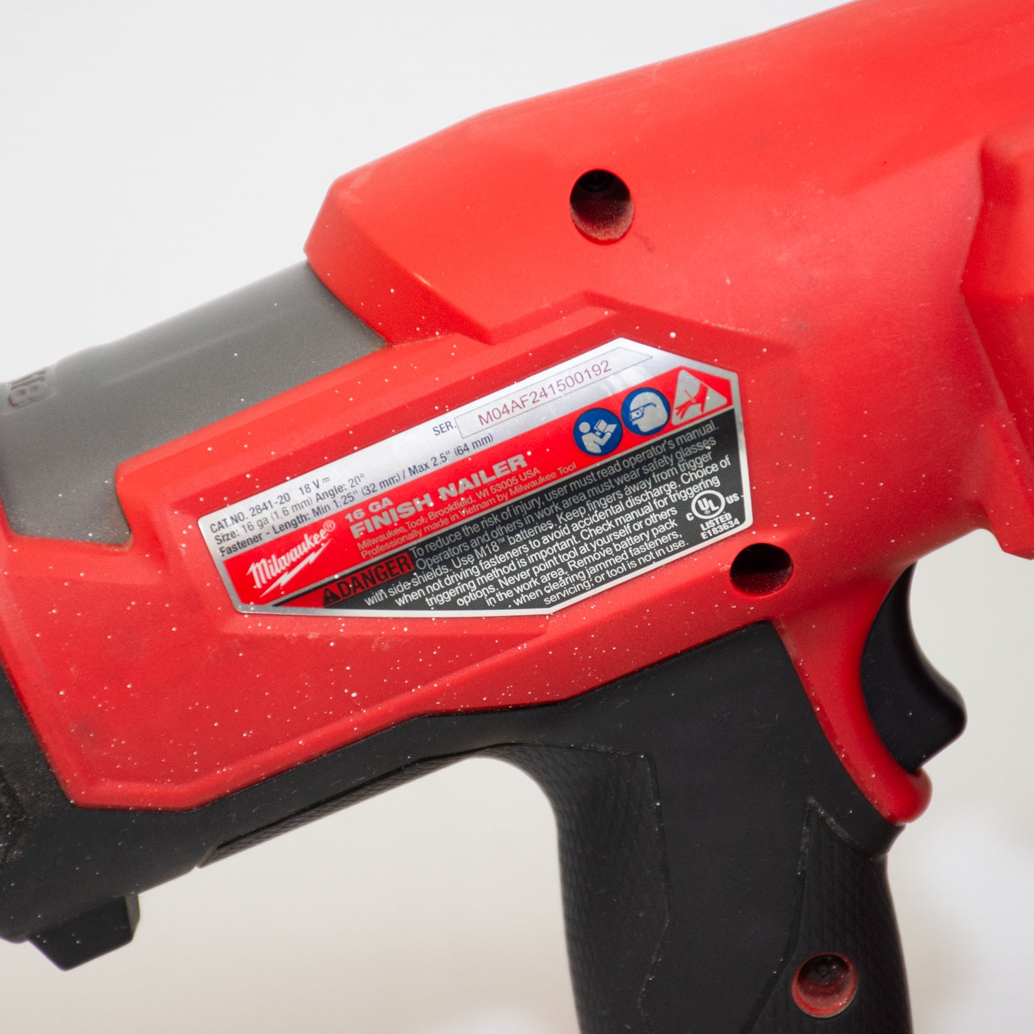 Milwaukee 2841-20 M18 Fuel Brushless 16 Gauge Finish Nailer