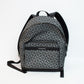 Michael Kors Grapick Black/Silver Signature Backpack - 37F4LCOB8U