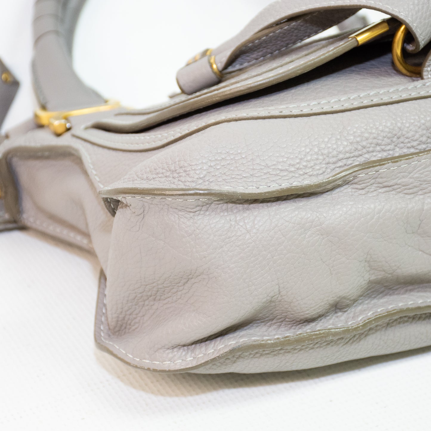 Chloe Net Sustain Marcie Small Textured Leather Tote