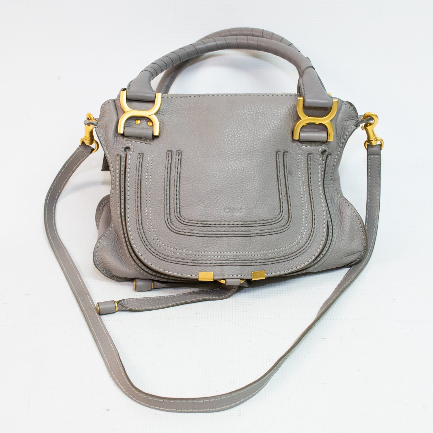 Chloe Net Sustain Marcie Medium Textured Leather Tote