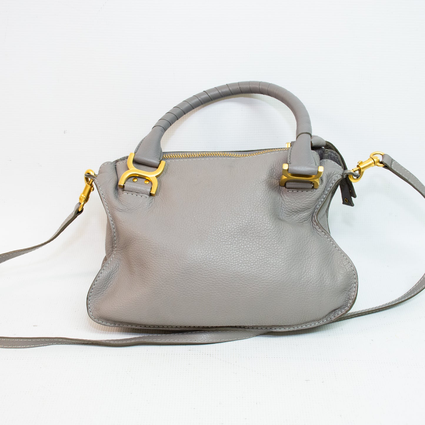 Chloe Net Sustain Marcie Small Textured Leather Tote