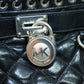 Michael Kors Black Large Hippie Grommet Hamilton Satchel