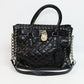 Michael Kors Black Large Hippie Grommet Hamilton Satchel