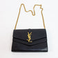 Saint Laurent YSL Sulpice Cross Body Bag - Black