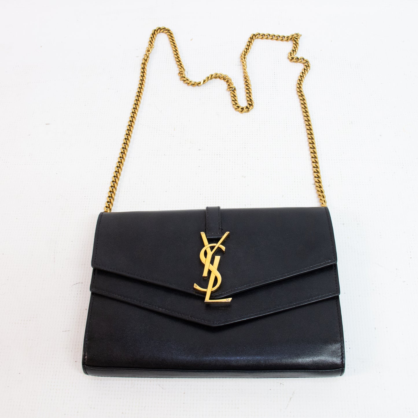 Saint Laurent YSL Sulpice Cross Body Bag - Black