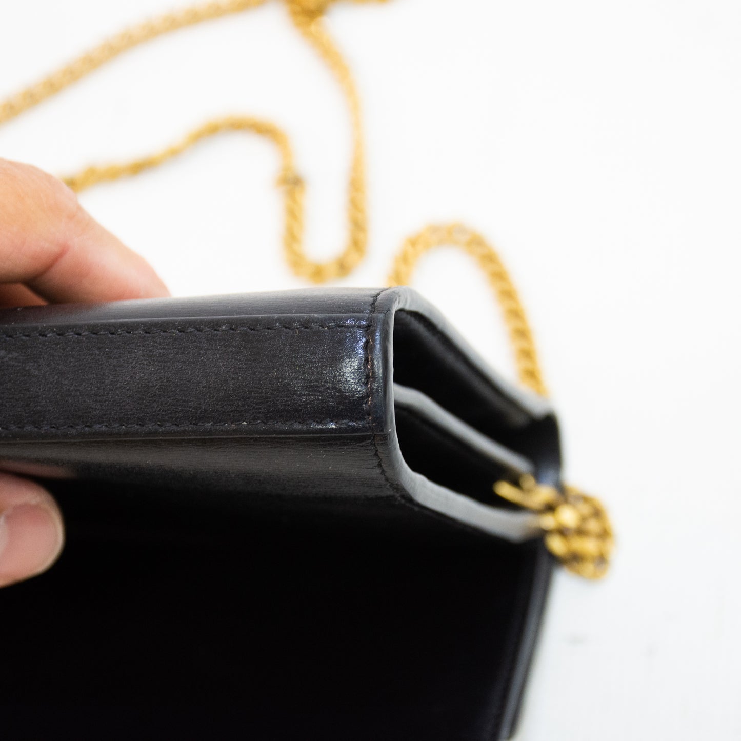 Saint Laurent YSL Sulpice Cross Body Bag - Black
