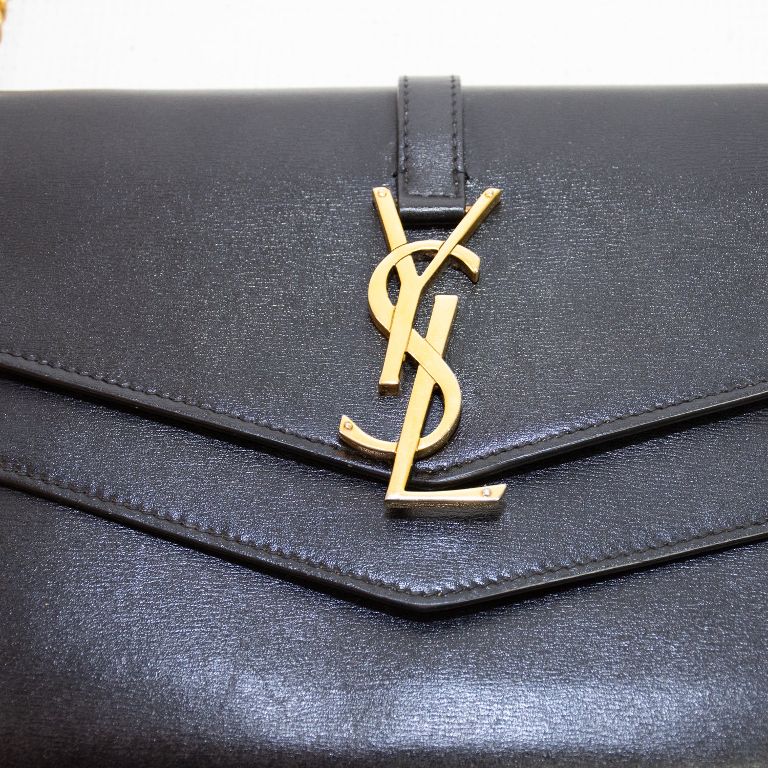 Saint Laurent YSL Sulpice Cross Body Bag - Black
