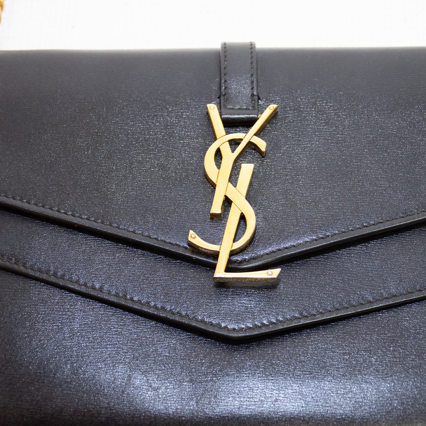 Saint Laurent YSL Sulpice Cross Body Bag - Black