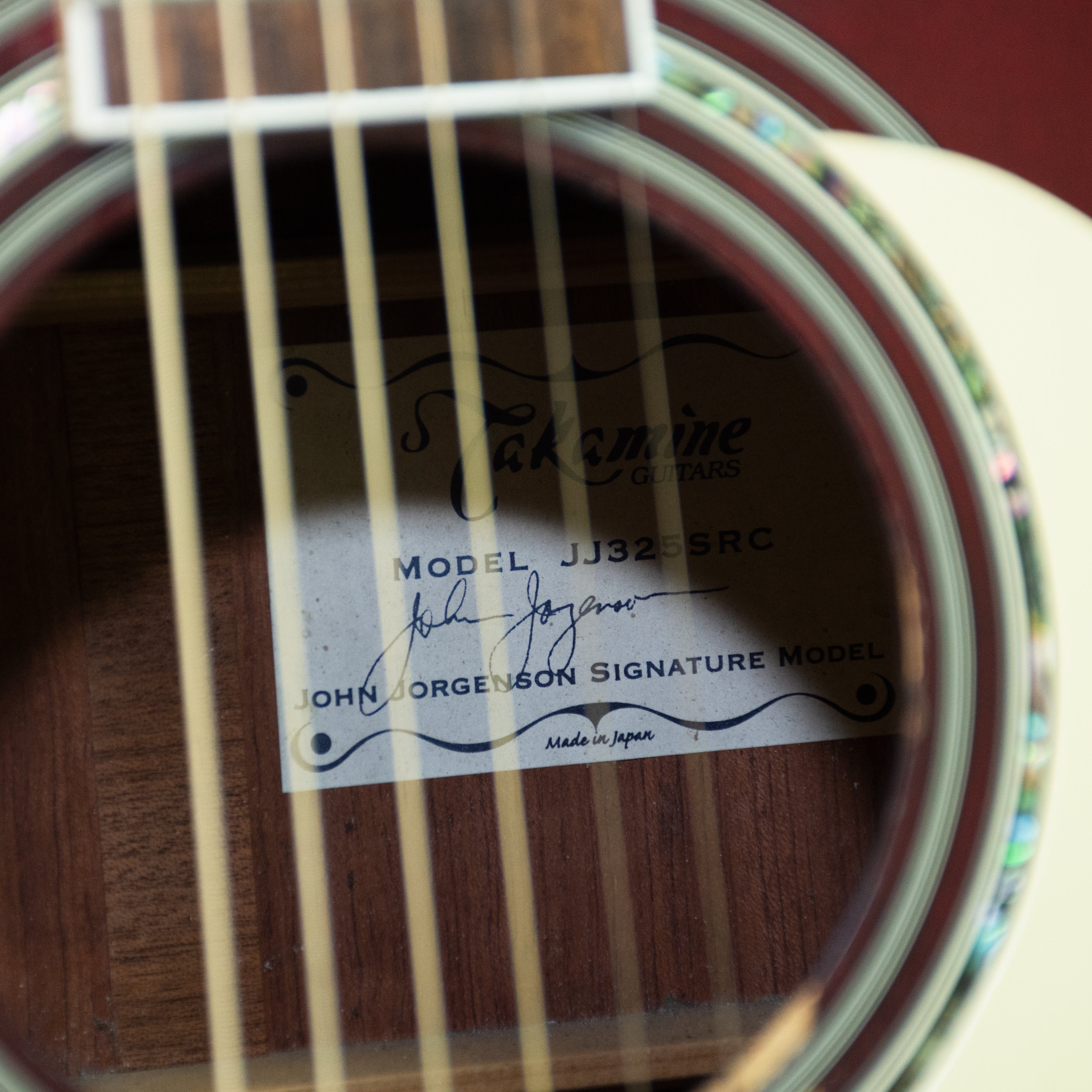 Takamine JJ325SRC John Jorgenson Acoustic Guitar - Red