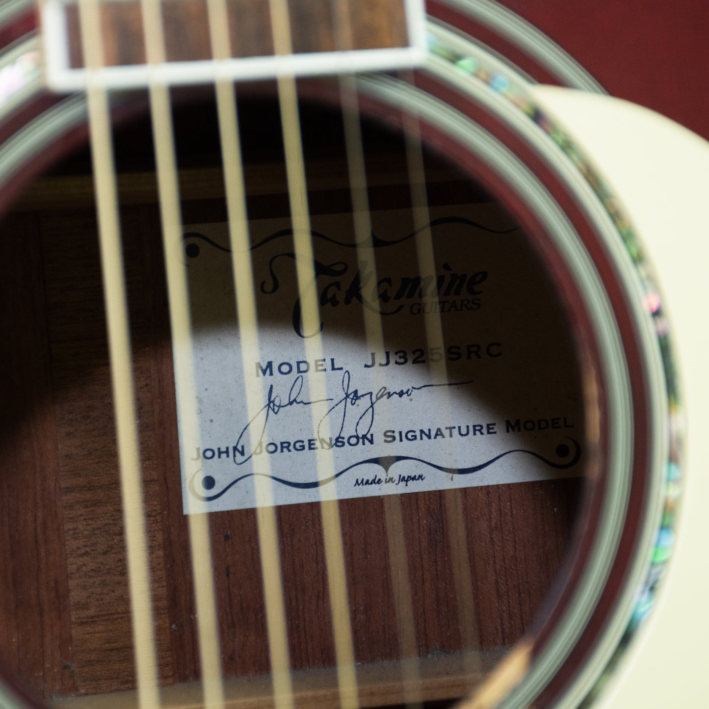 Takamine JJ325SRC John Jorgenson Acoustic Guitar - Red