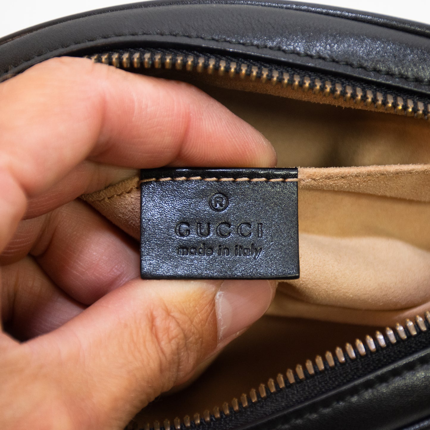 Gucci 476434 Marment Mistelasse Belt Bag