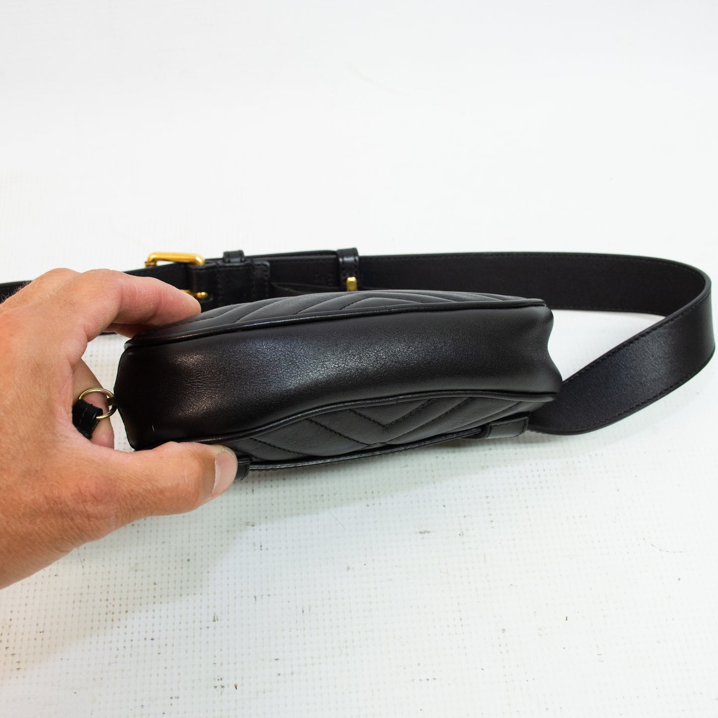 Gucci 476434 Marment Mistelasse Belt Bag