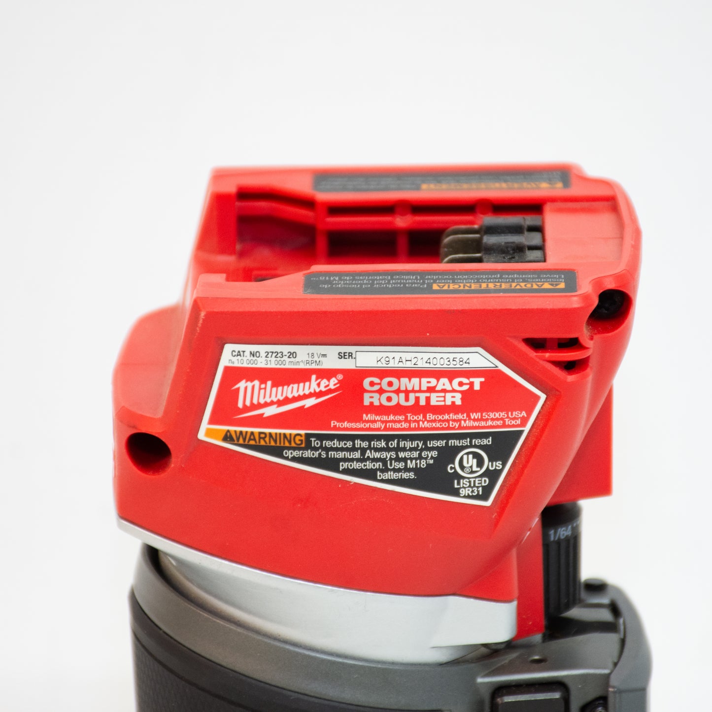Milwaukee 2723-20 Fuel M18 Compact Router