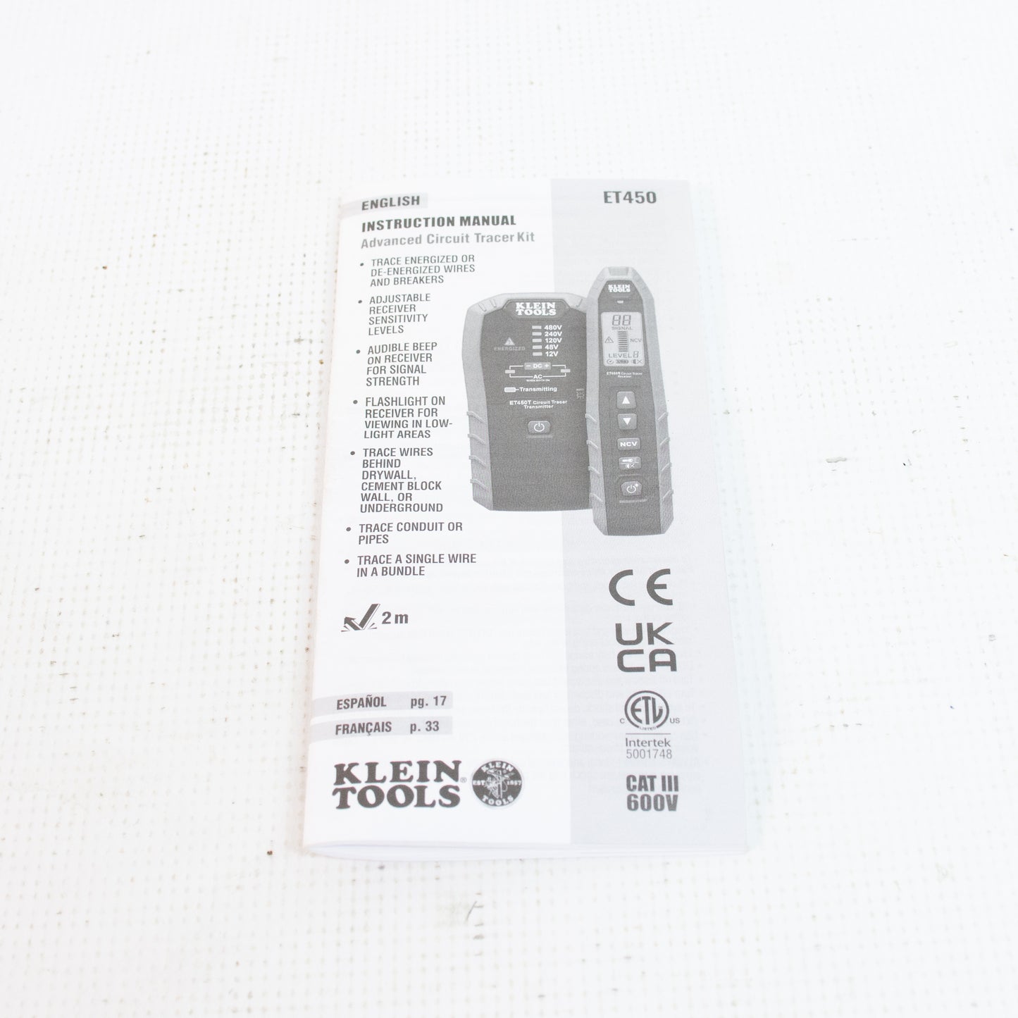 Klein ET-450 Advanced Circuit Tracker Kit