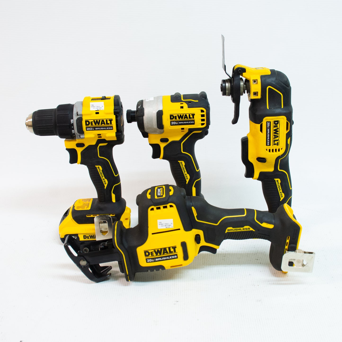 DEWALT 4pcs Brushless 20V Max Power Tool Set