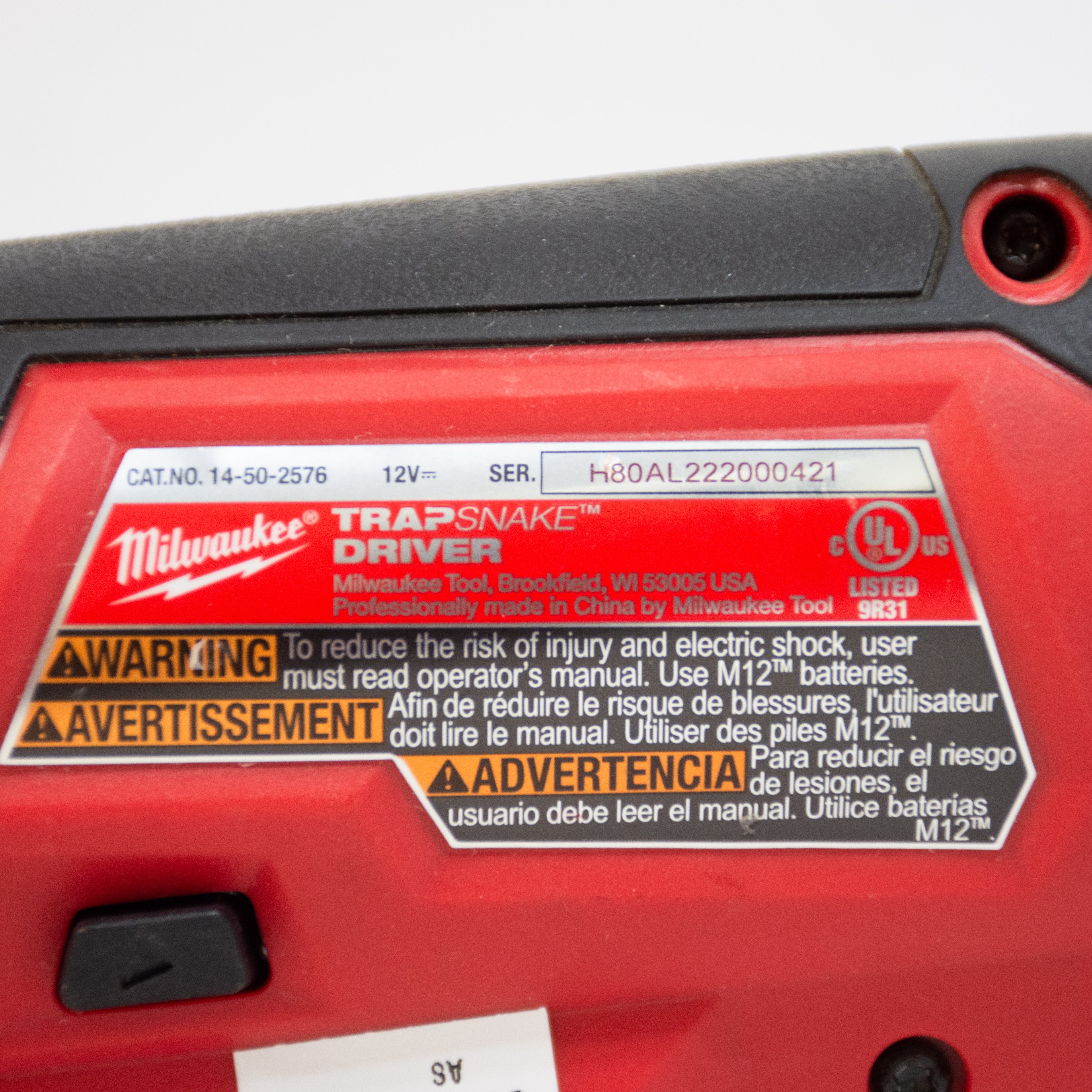 Milwaukee 14-50-2576 M12 Trapsnake Driver