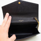 Saint Laurent YSL Uptown Black Grain Leather Chain Wallet