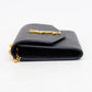 Saint Laurent YSL Uptown Black Grain Leather Chain Wallet
