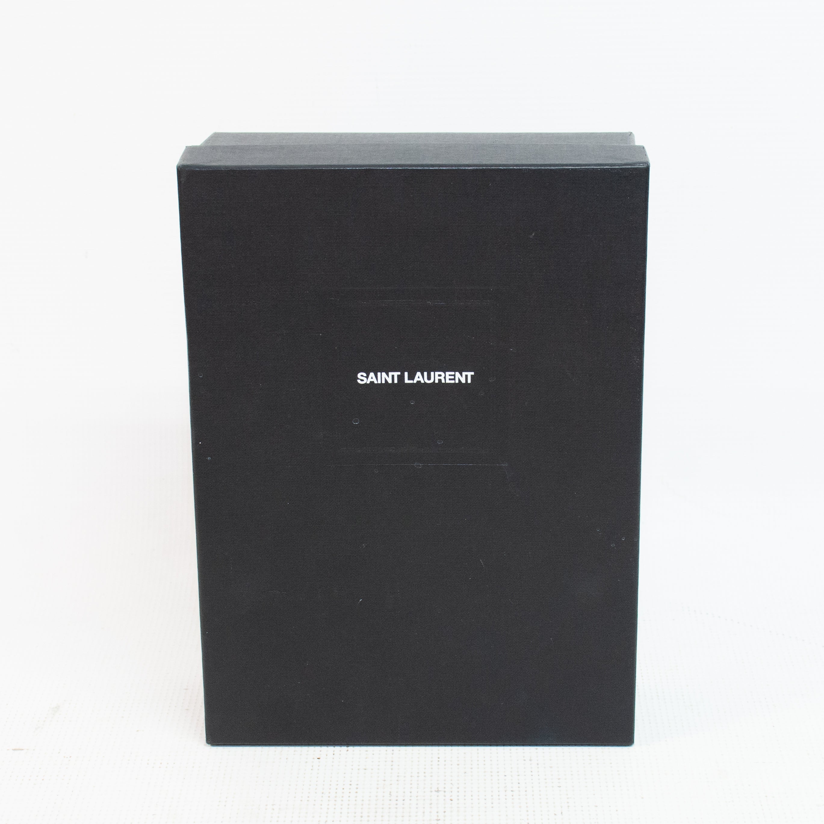 Saint Laurent YSL Uptown Black Grain Leather Chain Wallet
