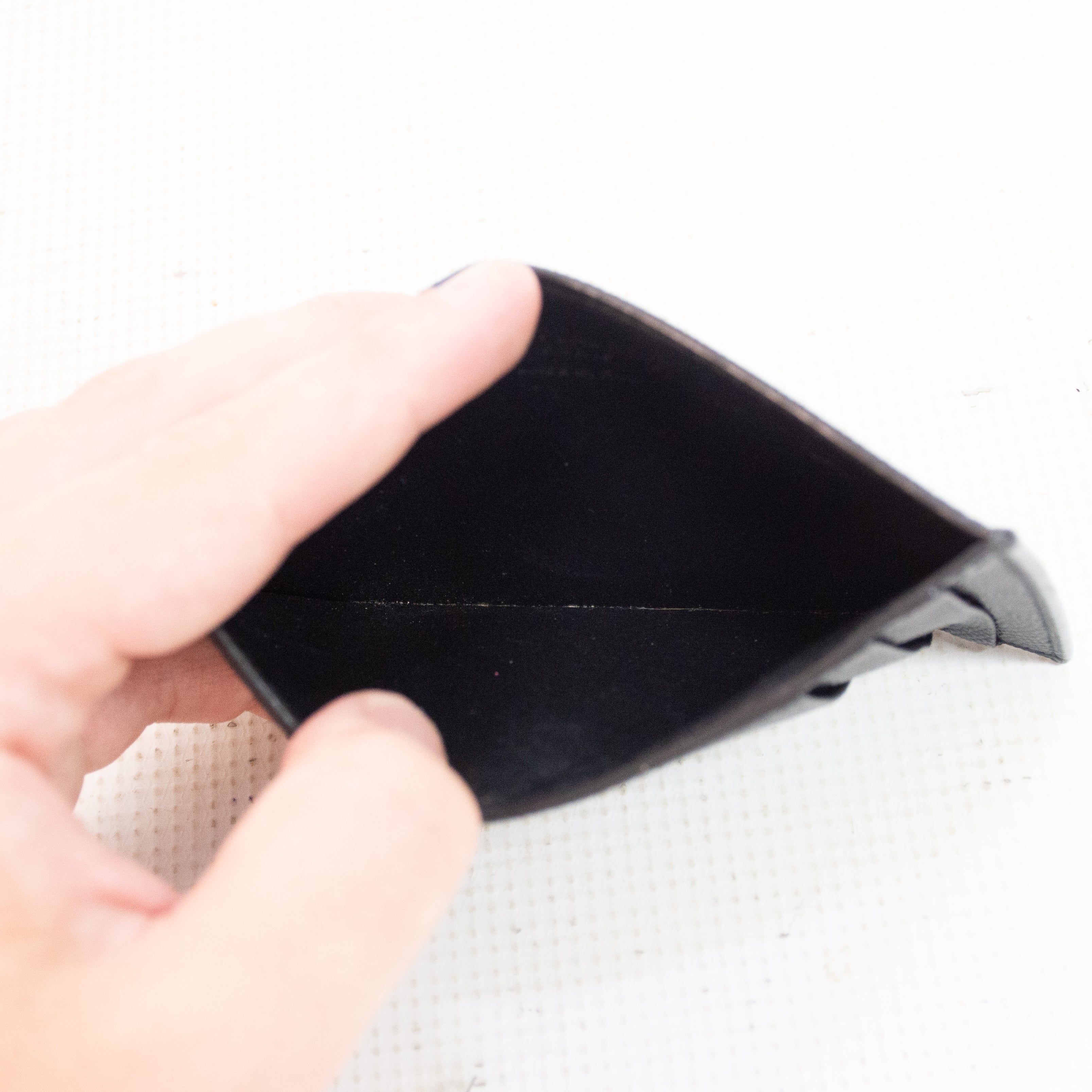 Saint Laurent YSL Uptown Black Grain Leather Chain Wallet