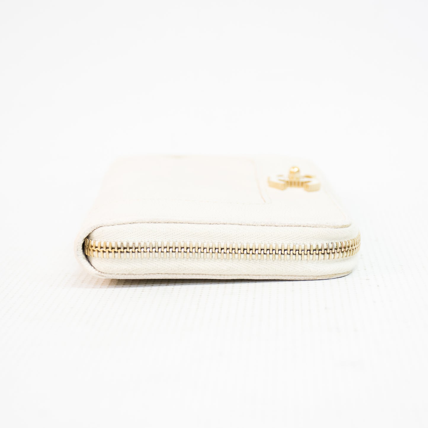 Chanel Mademoiselle White Long Wallet