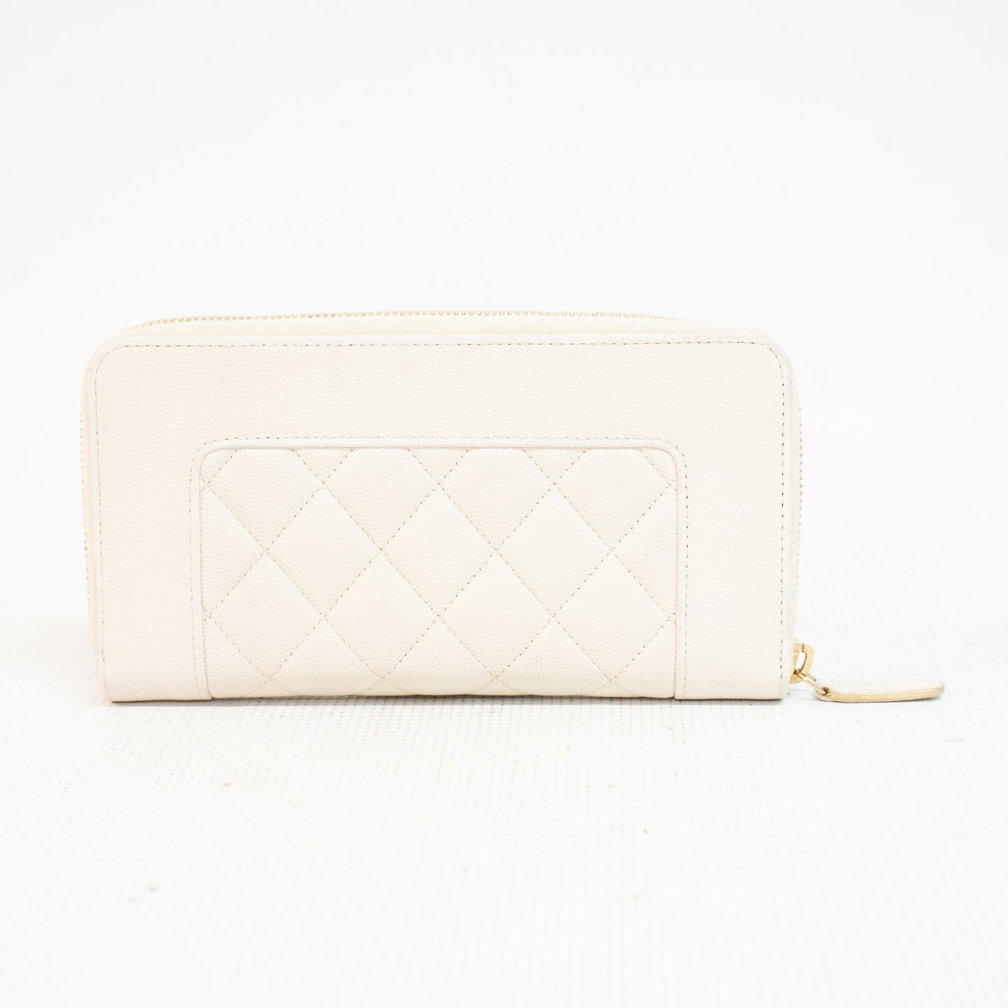 Chanel Mademoiselle White Long Wallet