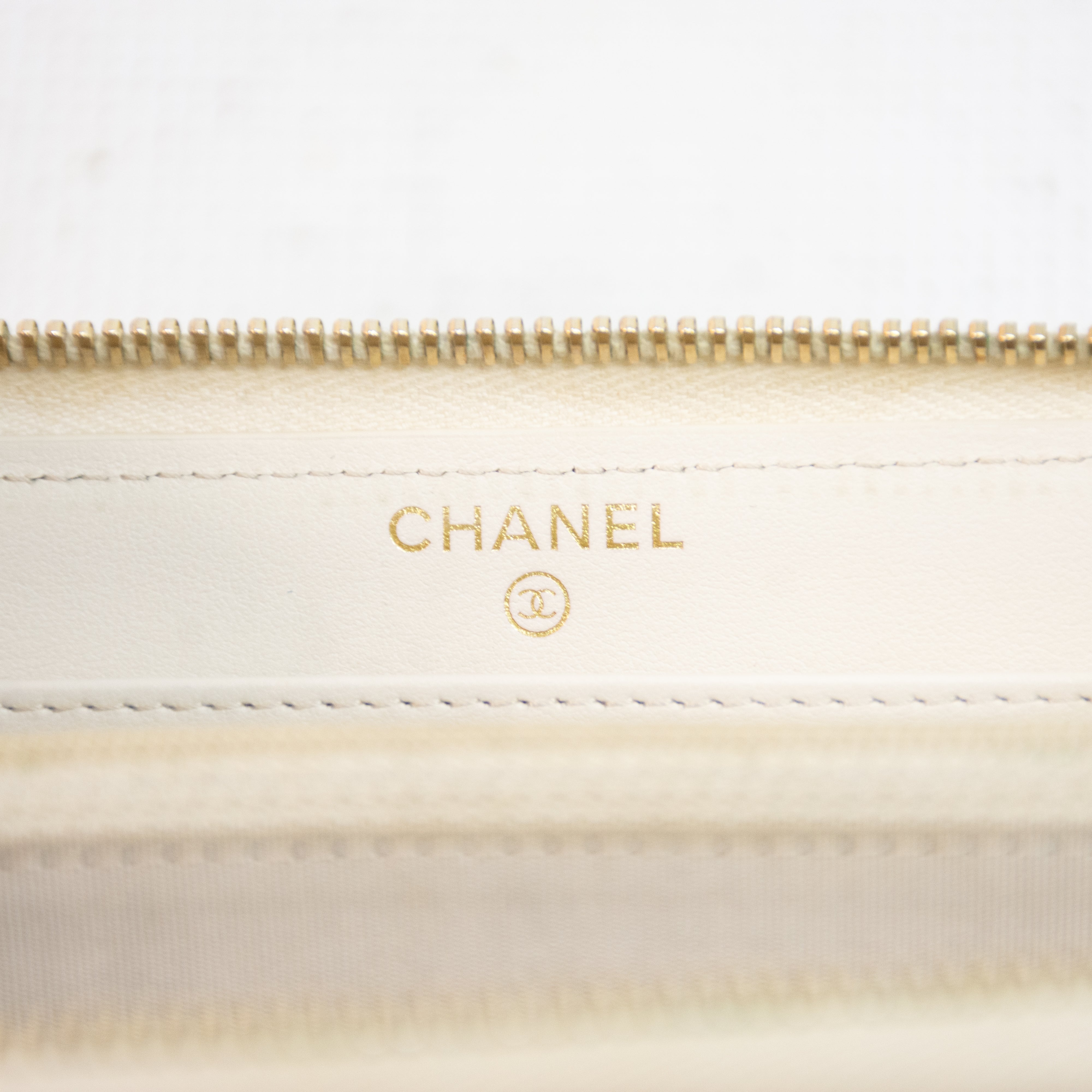 Chanel Mademoiselle White Long Wallet