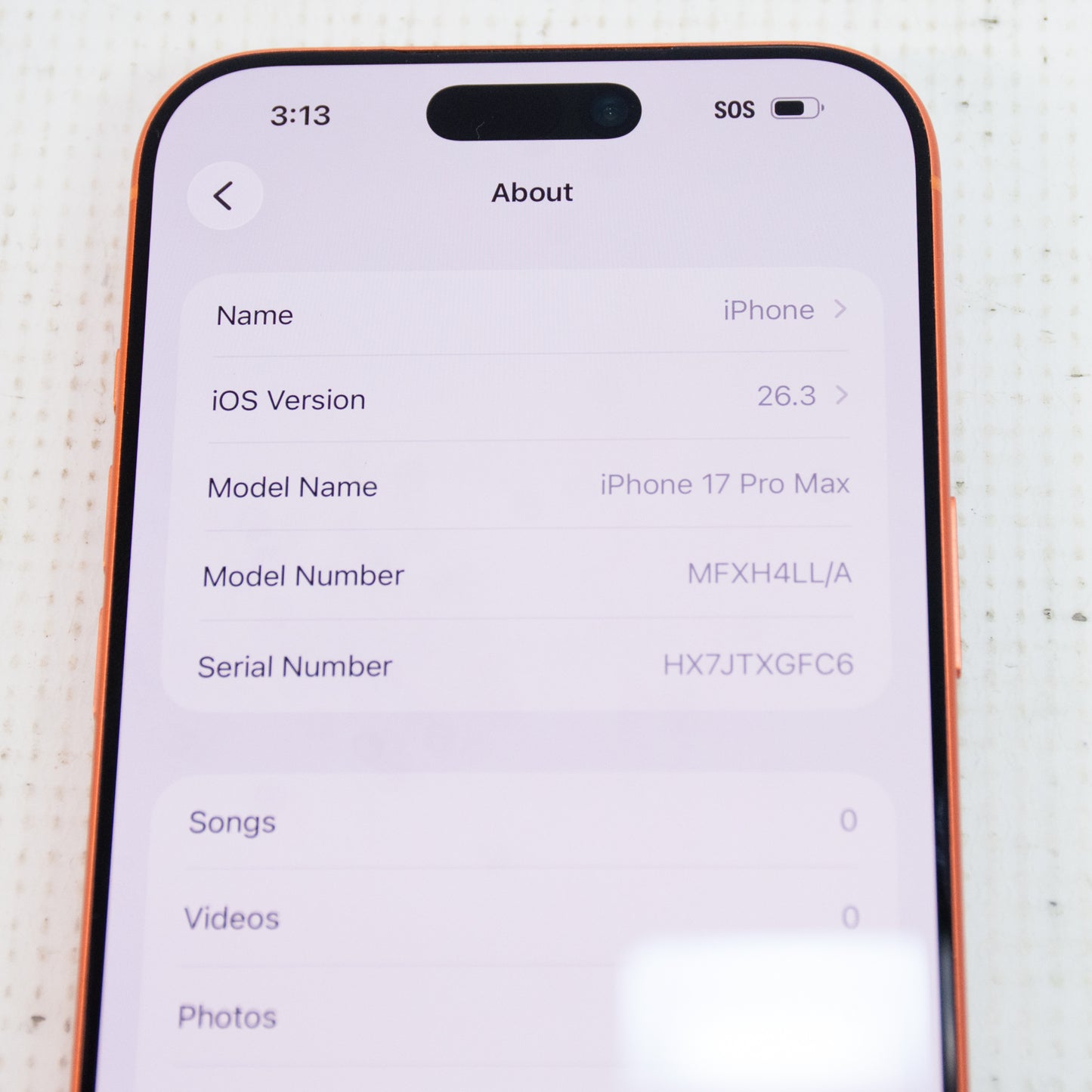 Apple iPhone 17 Pro Max - Cosmic Orange - 256 GB