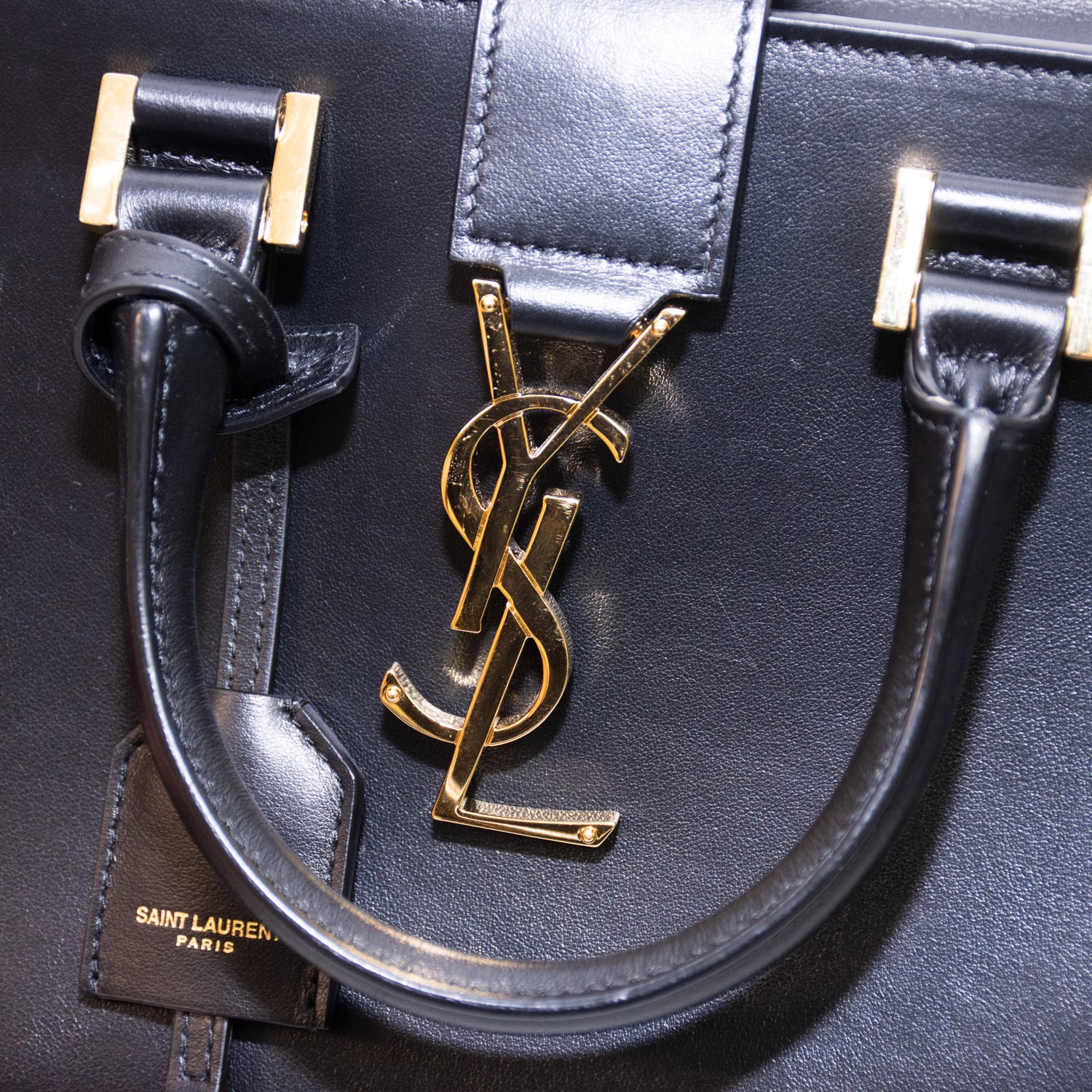 Saint Laurent YSL Baby Mosquito Black Leather Purse