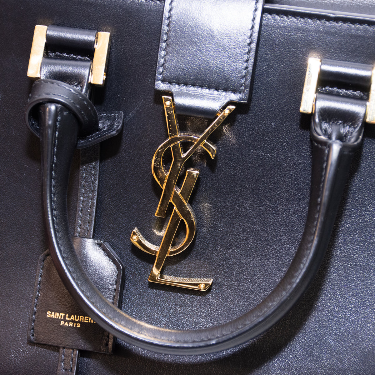 Saint Laurent YSL Baby Mosquito Black Leather Purse