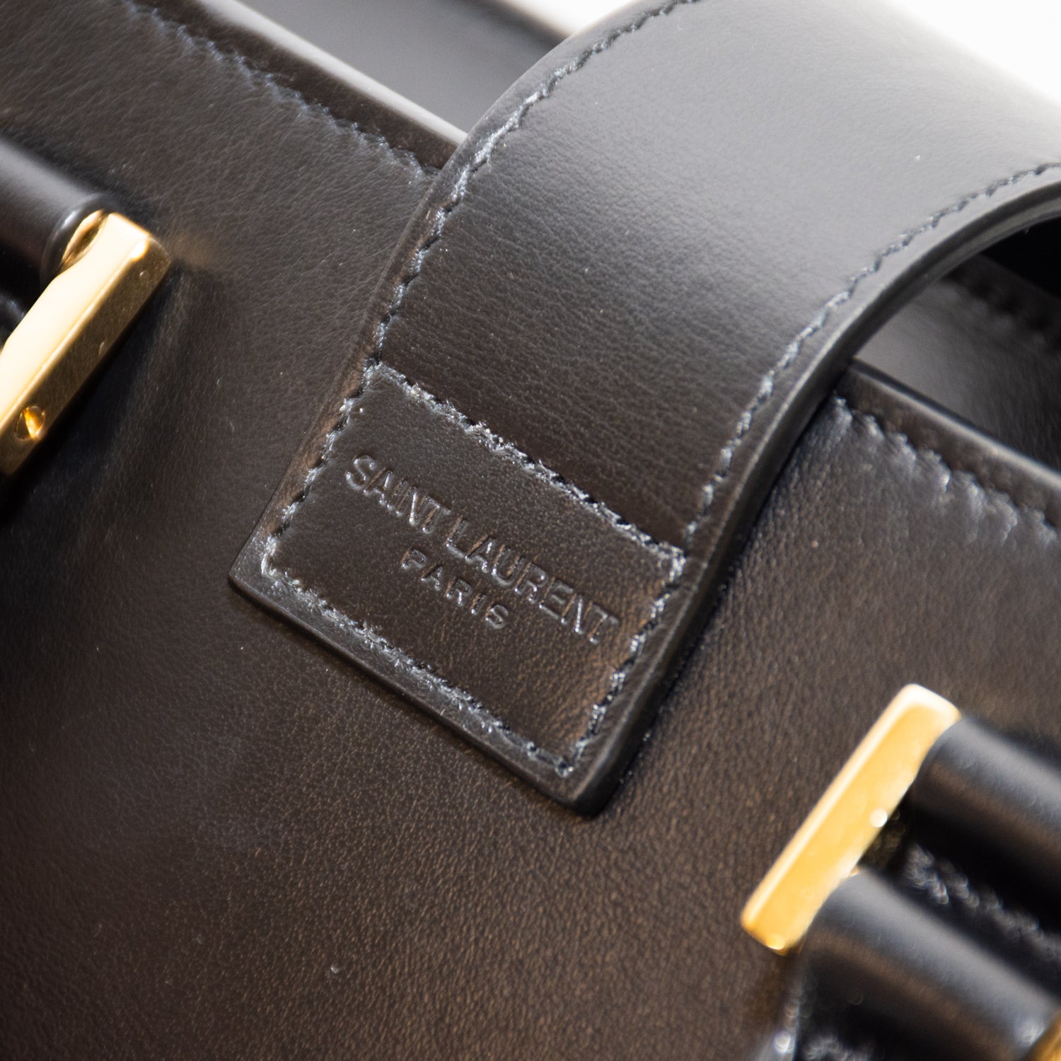 Saint Laurent YSL Baby Mosquito Black Leather Purse