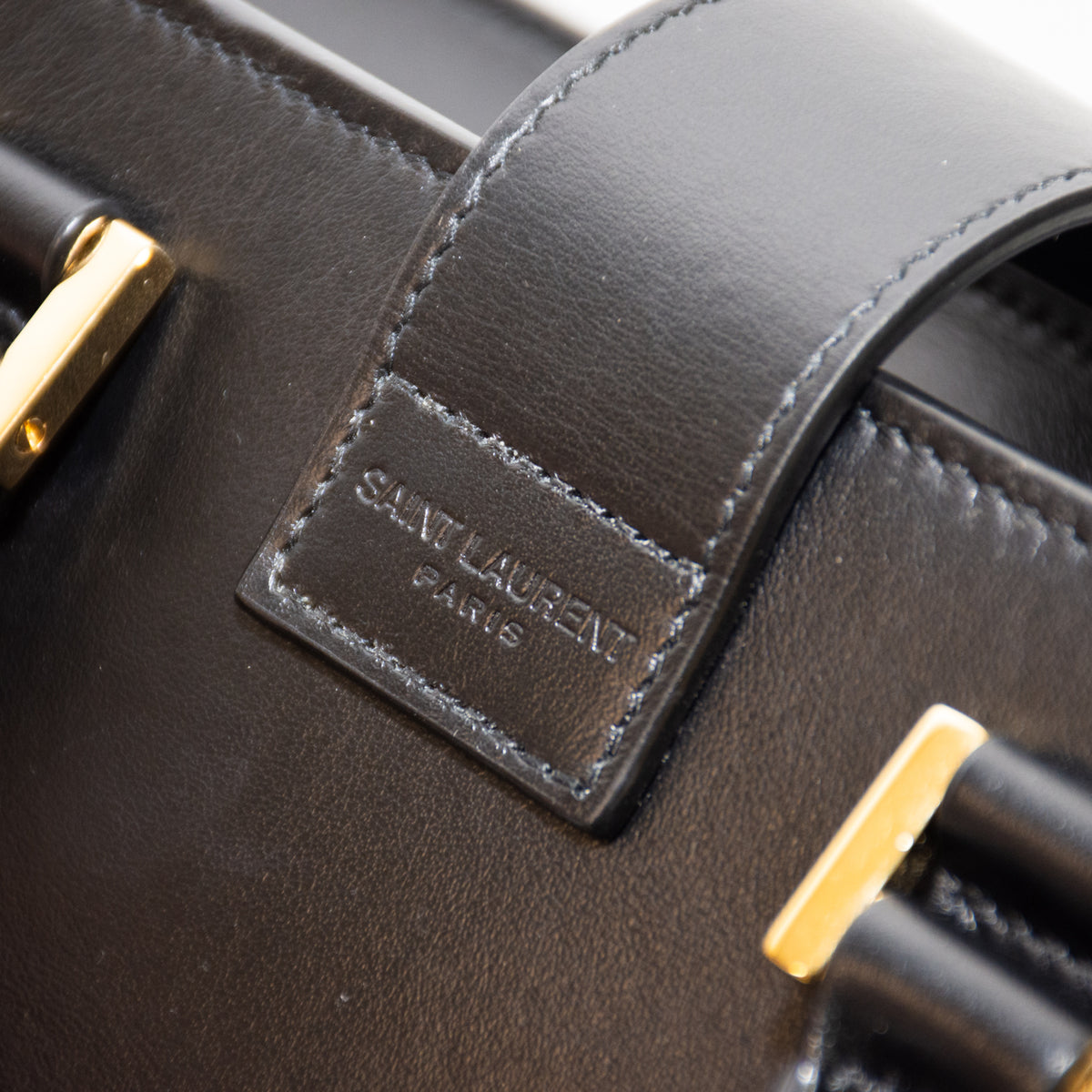 Saint Laurent YSL Baby Mosquito Black Leather Purse