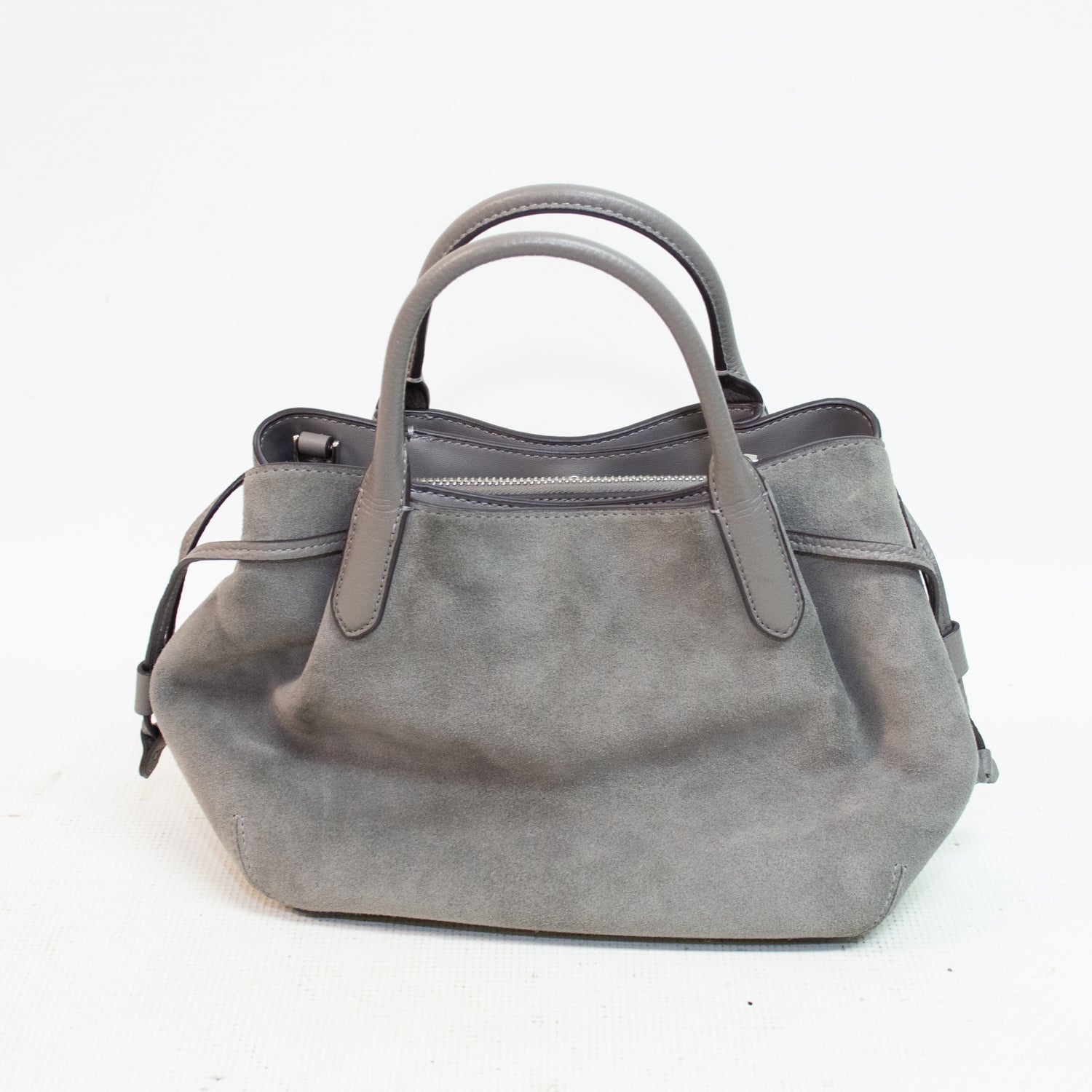 Kate Spade Gray Dumpling Small Pebbled Leather Satchel