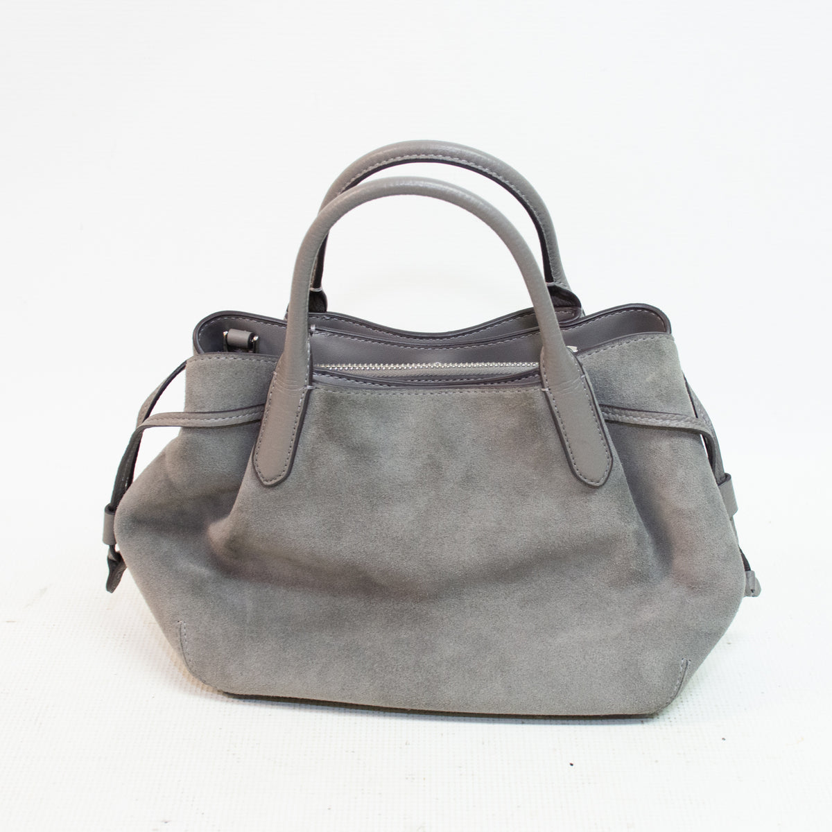 Kate Spade Gray Dumpling Small Pebbled Leather Satchel